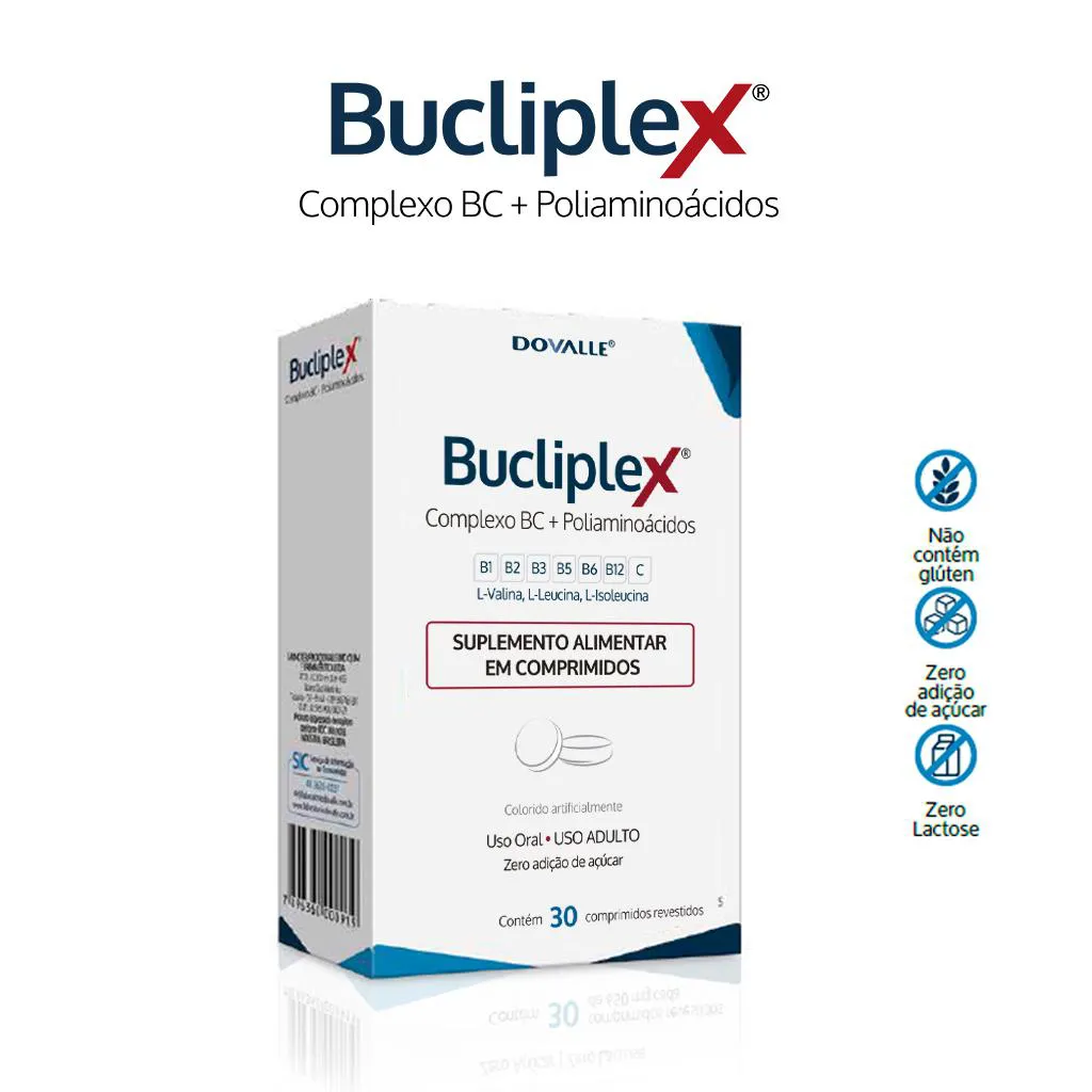 Bucliplex com 30 Comprimidos