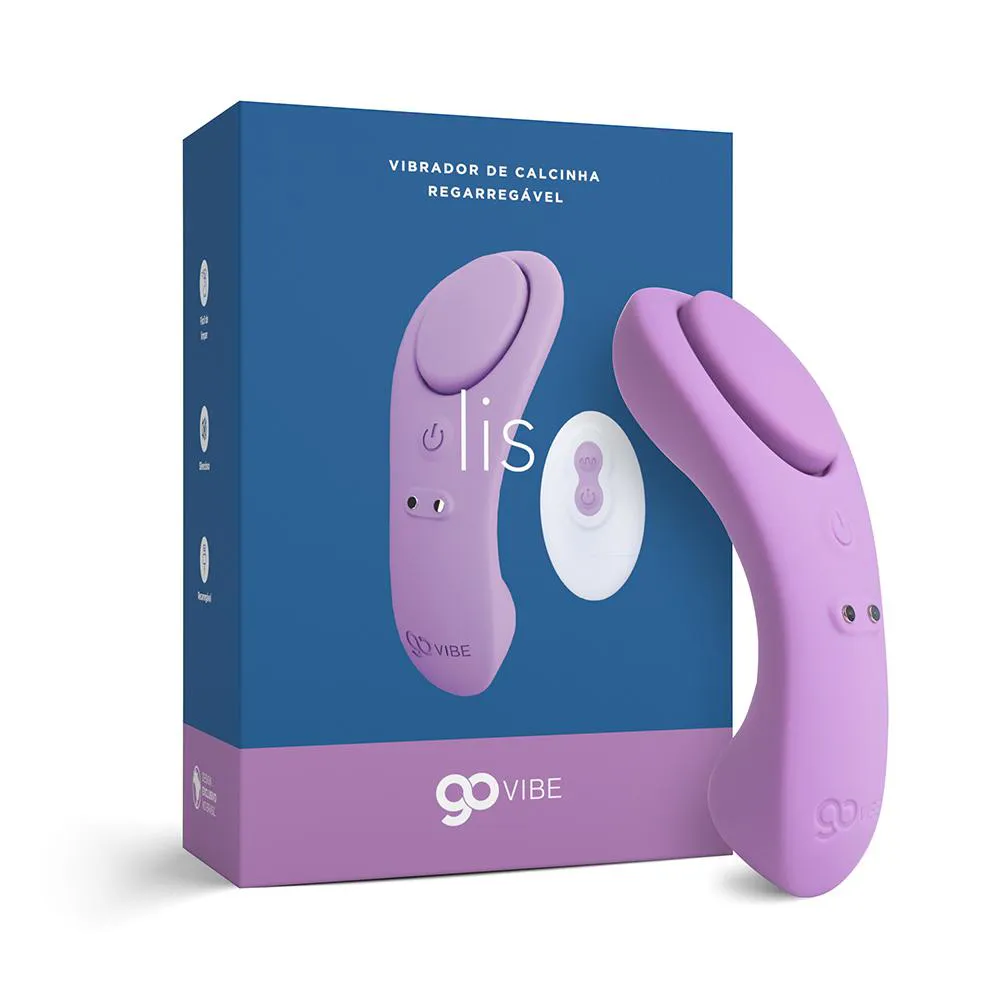 Vibrador e Estimulador Recarregável com Controle Go Vibe Lis