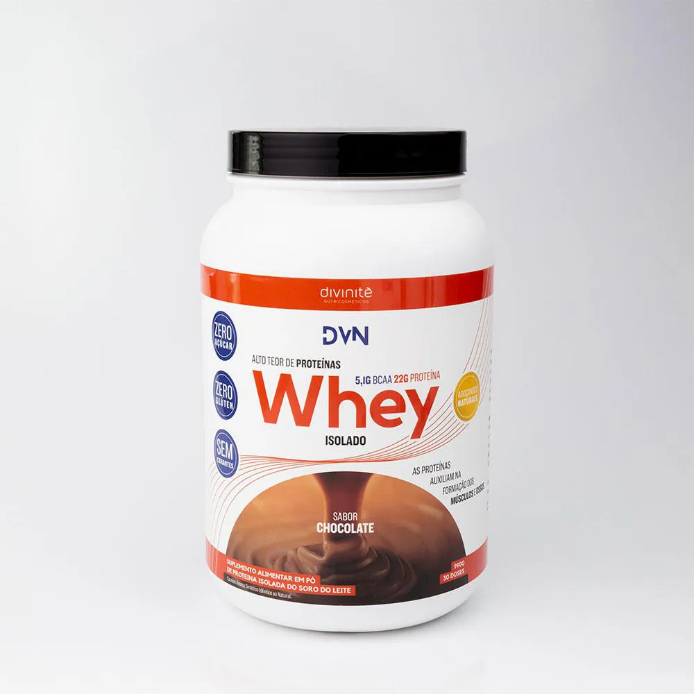 Dvn Whey Pote Isolado de 900g Divinitè Chocolate