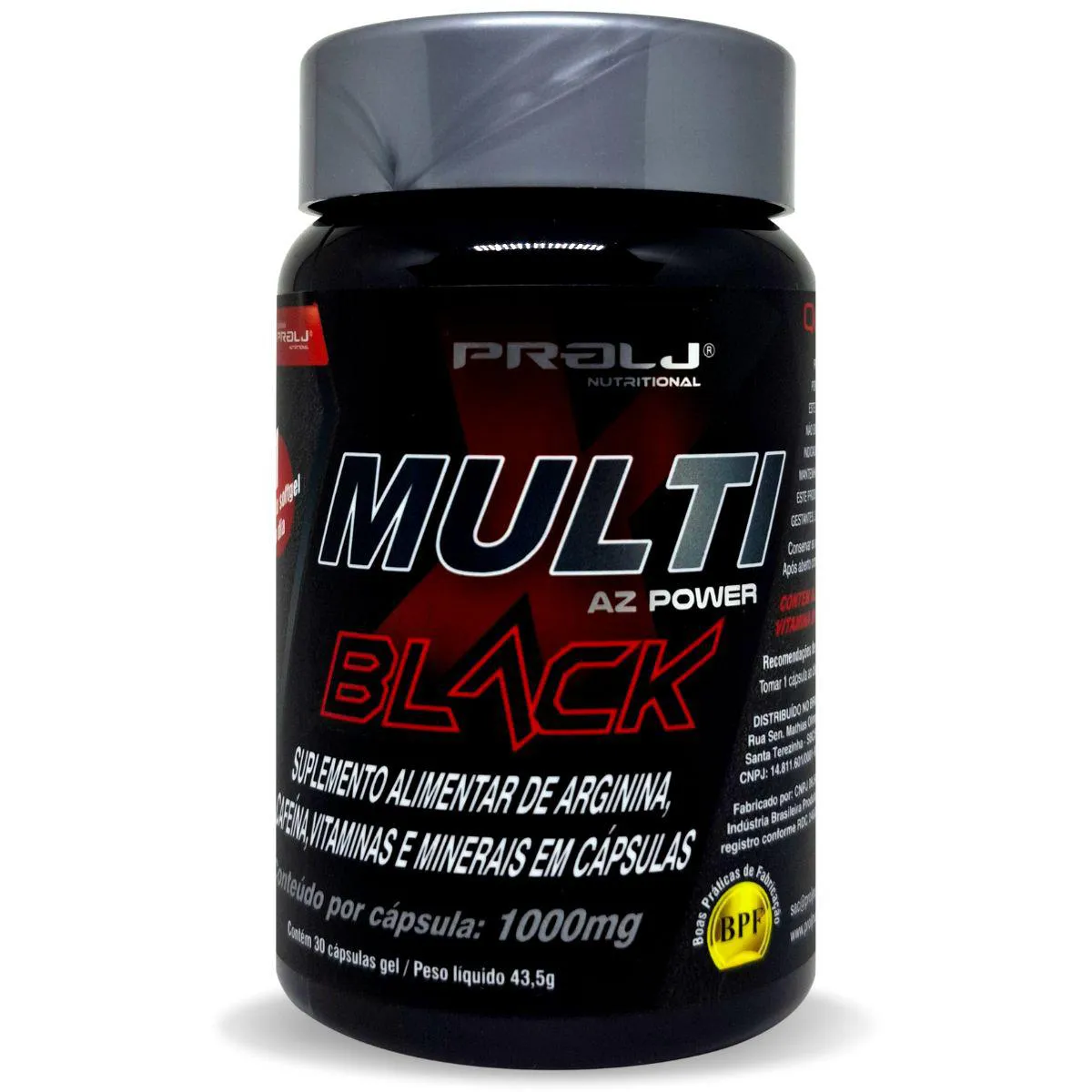 MULTI X BLACK AZ POWER 1000MG 30 CÁPSULAS SOFTGEL PROLJ NUTRITIONAL