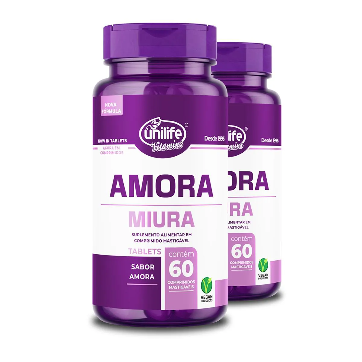 Kit 2 Amora Miura Unilife 60 Comprimidos