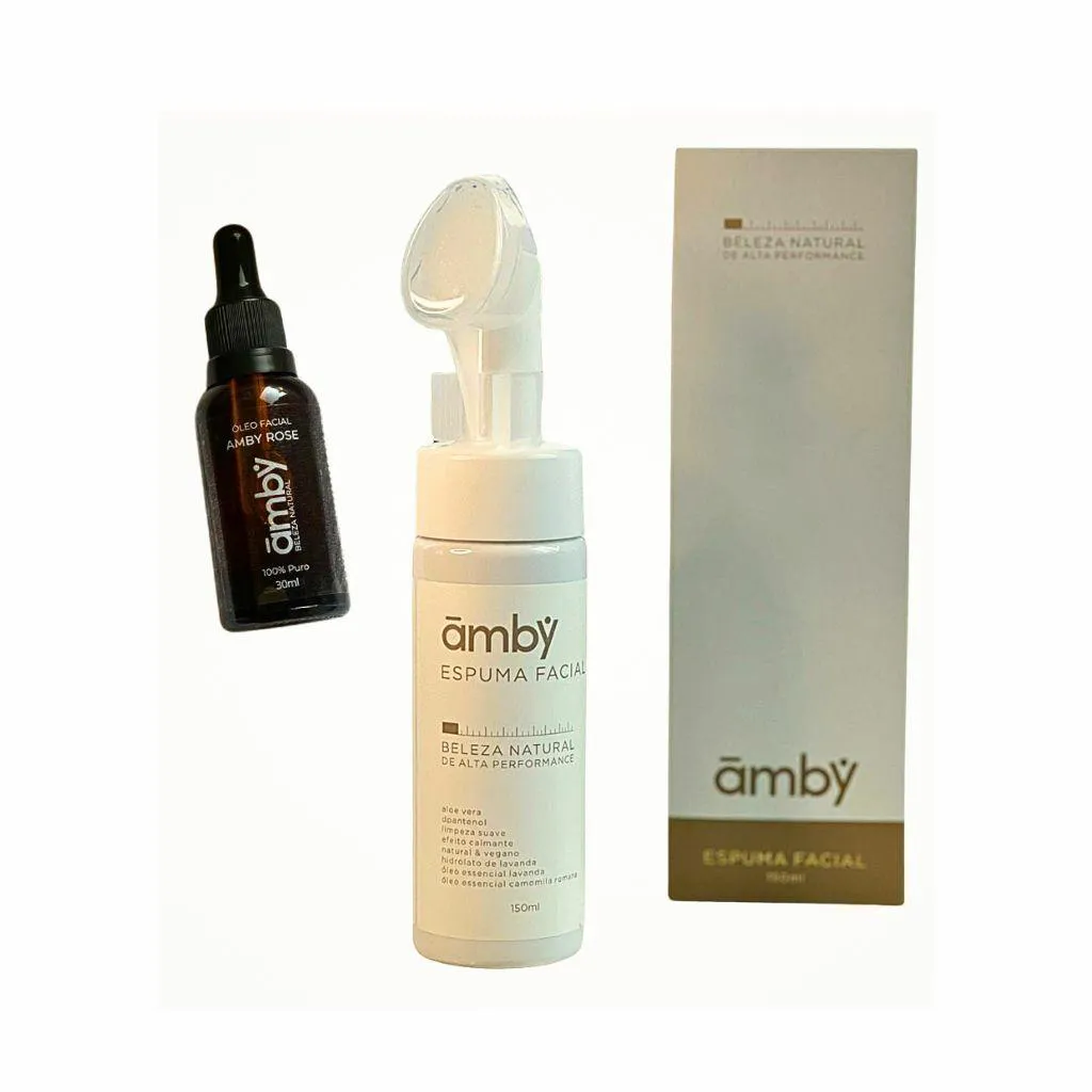 Kit Skincare todas as peles - Espuma Limpeza e Óleo Rosa Mosqueta 100% puro