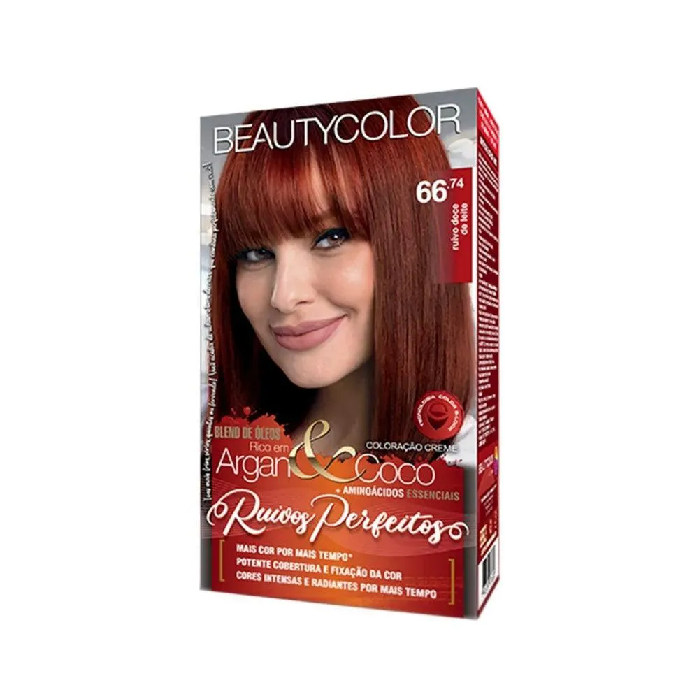Tintura Beauty Color  66.74 Ruivo Doce De Leite