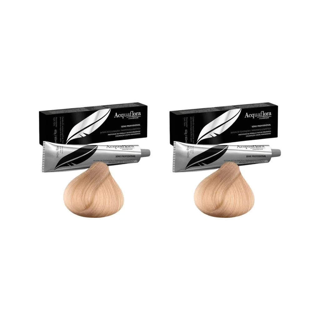 Coloraçao Acquaflora Perm 9.0 Louro Muito Cl 60g-Kit C/2un