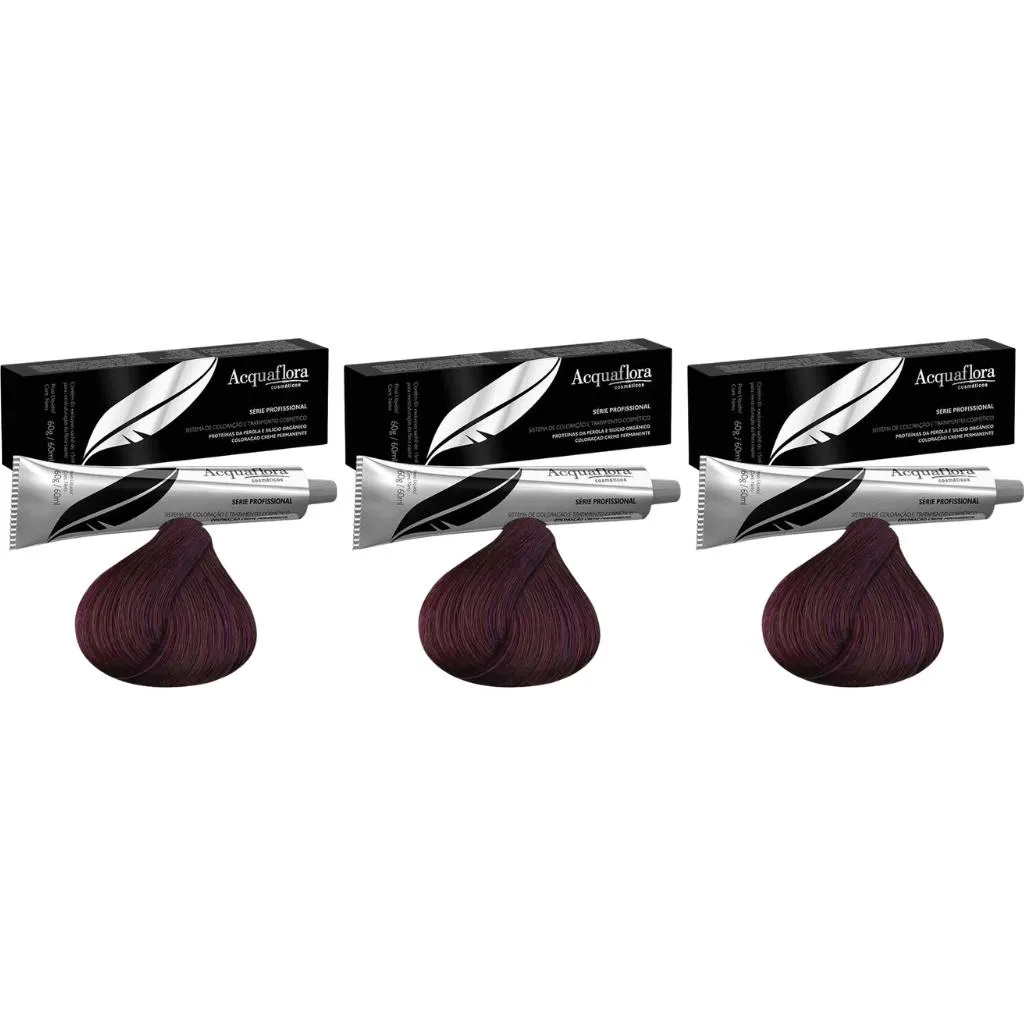 Coloraçao Acquaflora Perm 5.20 Cast Cl Iri Int 60g-Kit C/3un