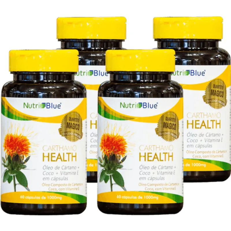 4 Frascos -  Óleo de Cartamo Nutriblue