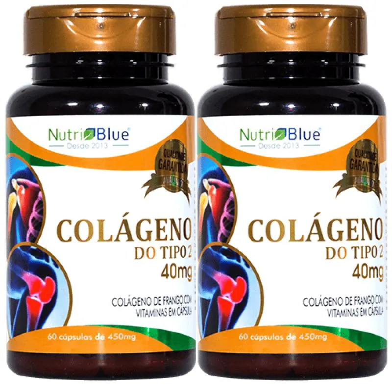 2 Frascos - Colágeno Tipo 2 Uc II Em Capsulas Nutriblue