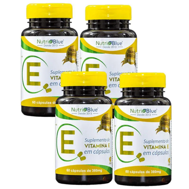 4 Frascos - Vitamina "E" Nutriblue