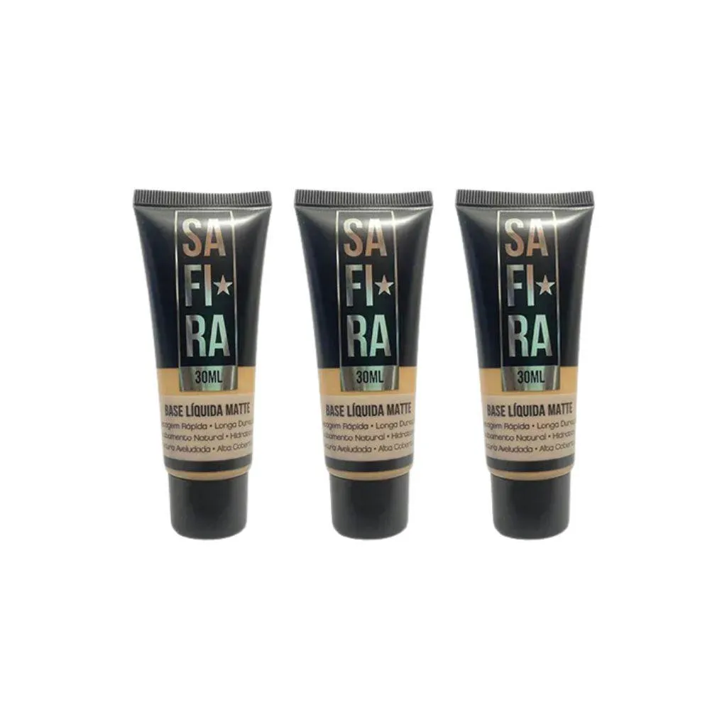 Base Safira Liquida Matte N 2 - Kit C/ 3un