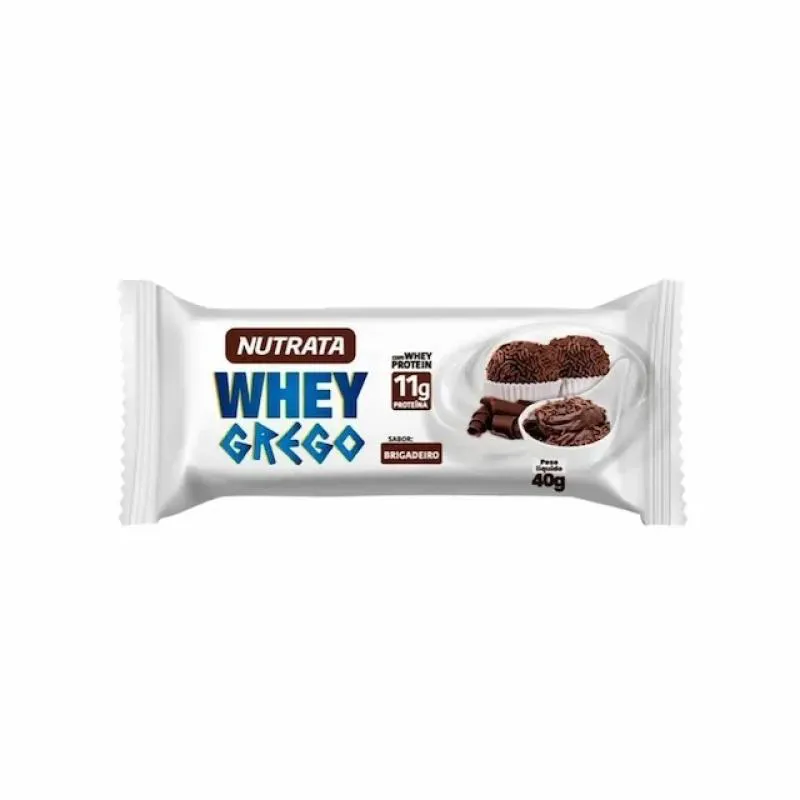 Whey Grego Bar (40g)  Sabor: Brigadeiro