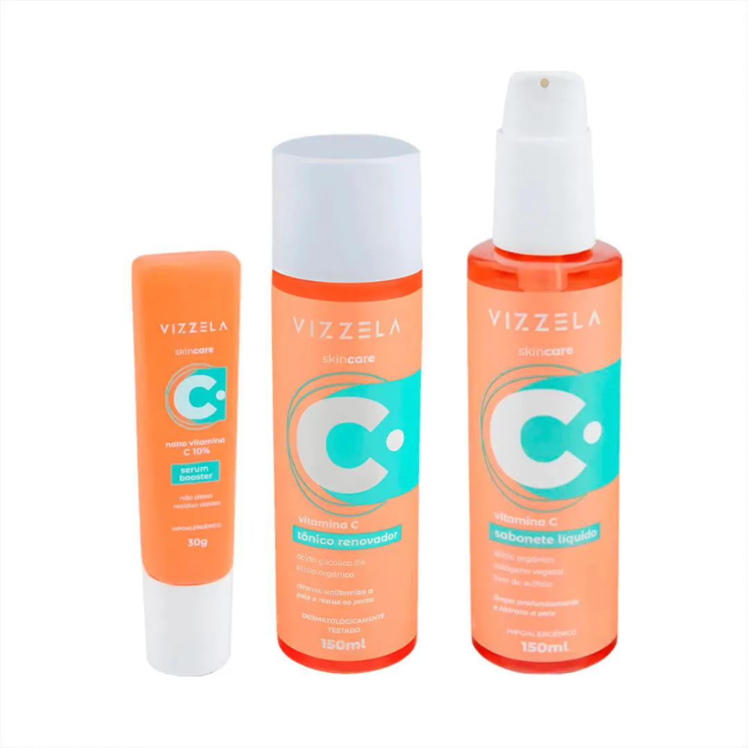Kit Vitamina C Skincare - Vizzela