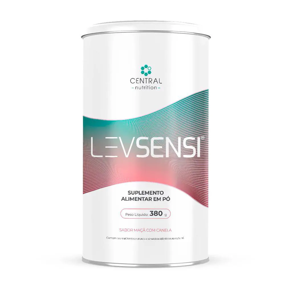 Suplementos Alimentar em Pó LevSensi 380g Maçã com Canela Central Nutrition