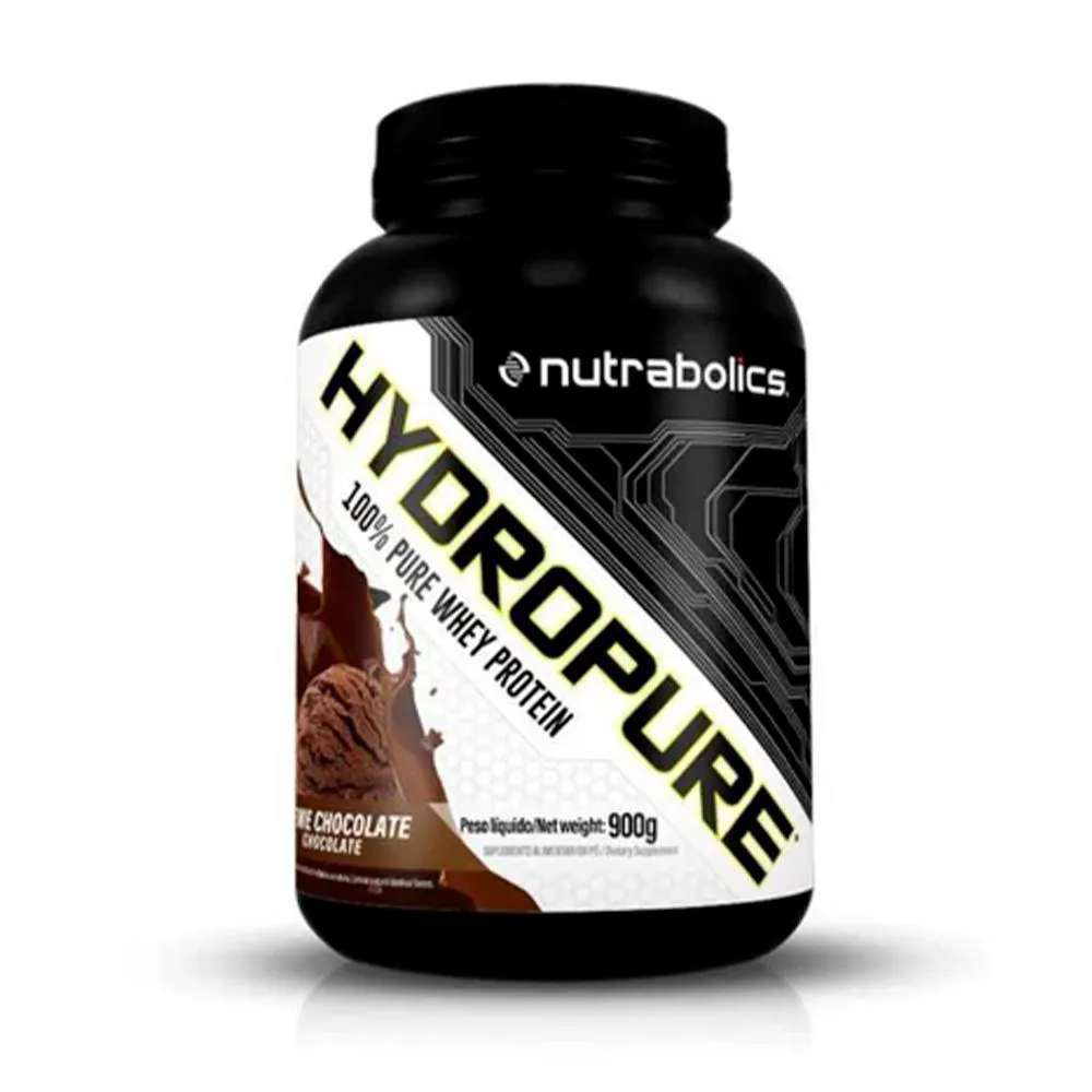 Whey Protein Hydropure Whey 100% Pure 900g Chocolate Nutrabolics