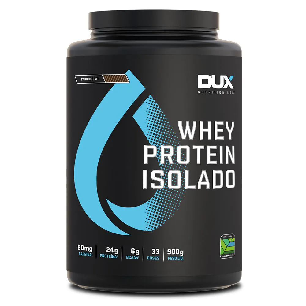 WHEY PROTEIN ISOLADO DUX NUTRITION POTE 900G CAPPUCCINO