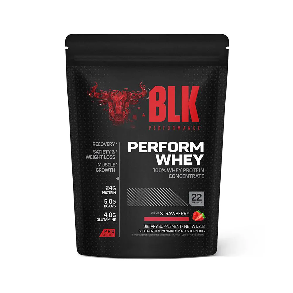 PROTEINA PERFORM WHEY REFIL 880G - BLK - STRAWBERRY