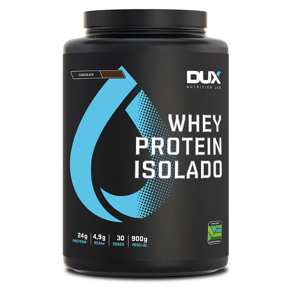 WHEY PROTEIN ISOLADO DUX NUTRITION POTE 900G CHOCOLATE BRANCO