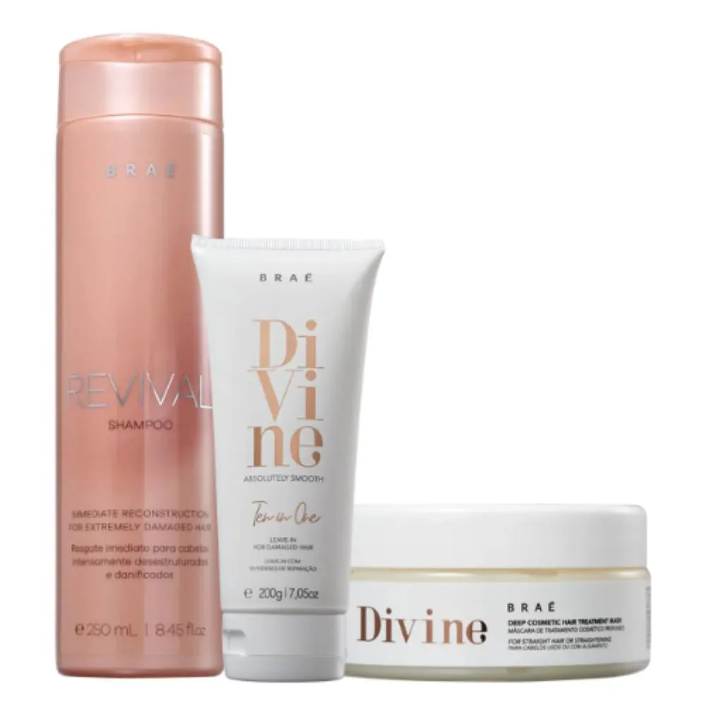 Kit Braé Revival Divine Ten in one (3 Produtos)