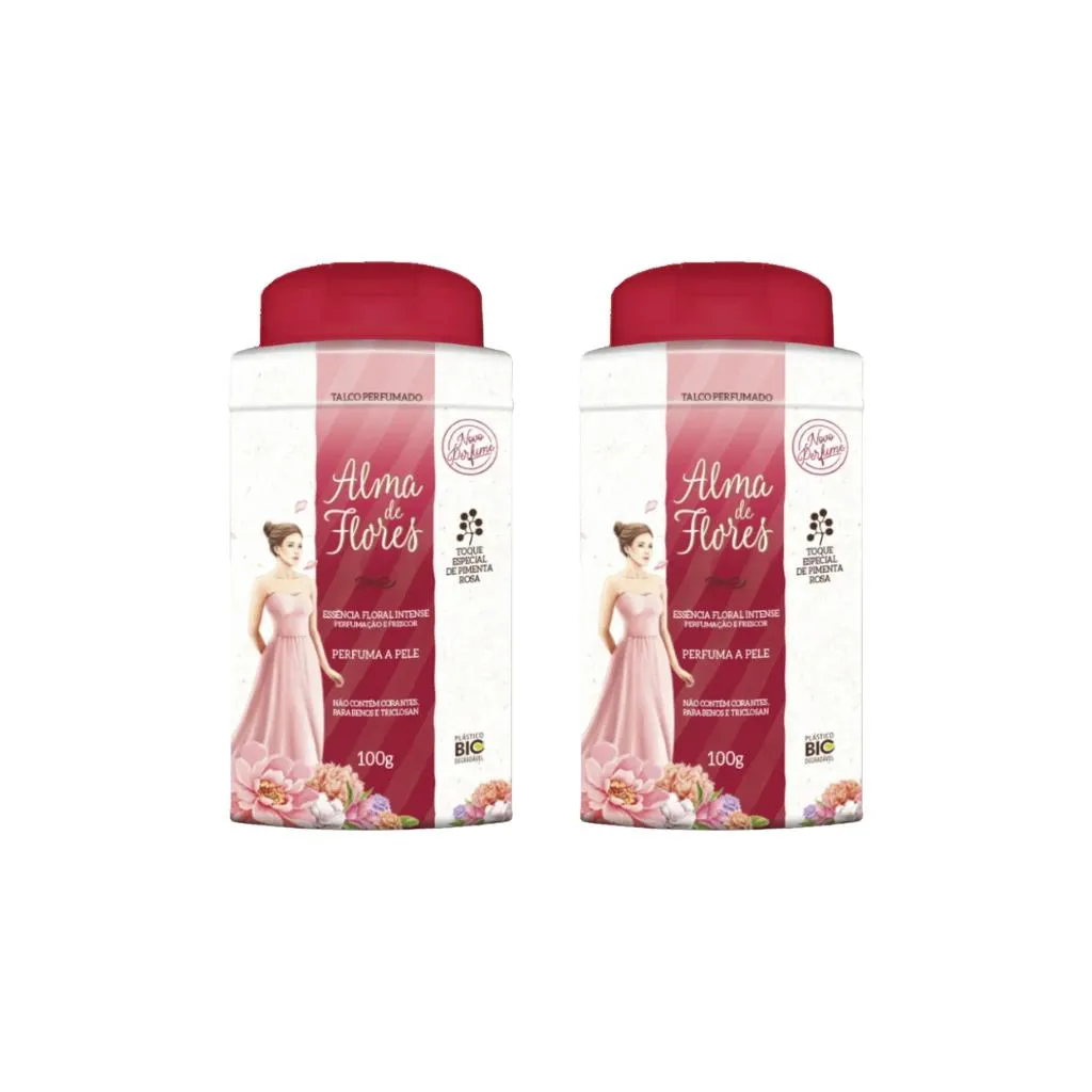 Kit Talco Alma De Flores Floral Intense 2 Unidades de 100g