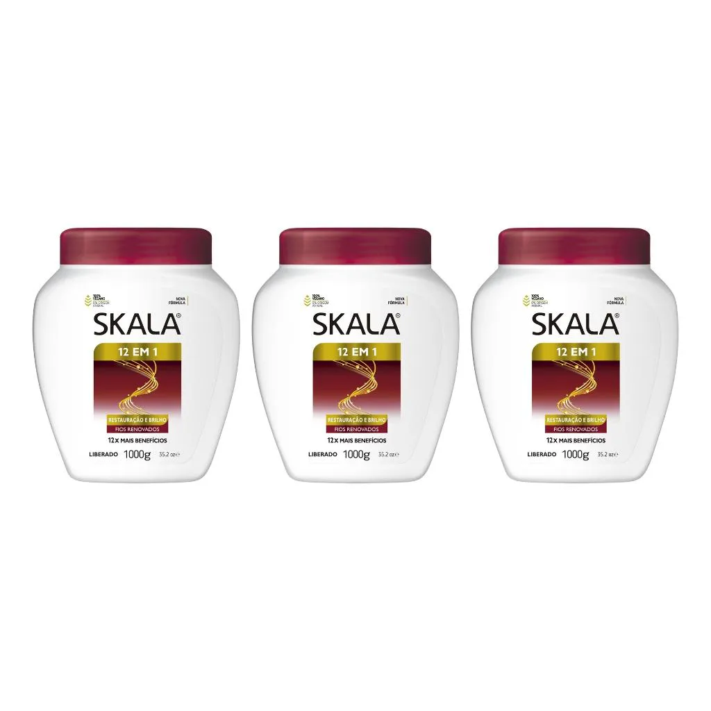 Creme Skala 1kg 12 em 1-Kit C/3un