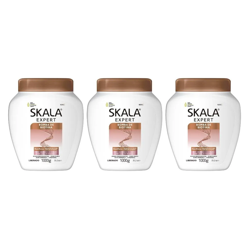 Creme Skala 1kg Bomba Biontina - Kit C/ 3un