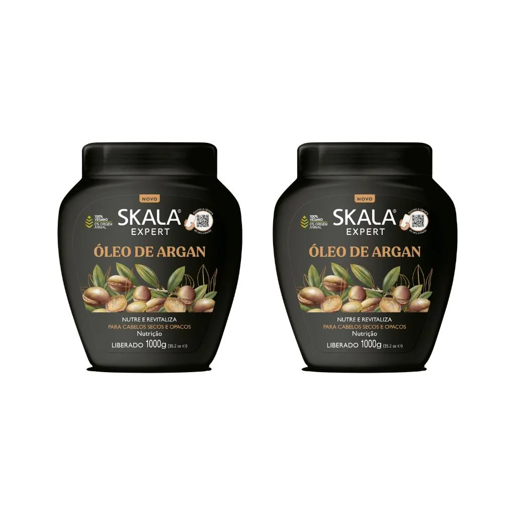 Creme Skala 1kg Oleo de Argan-Kit C/2un