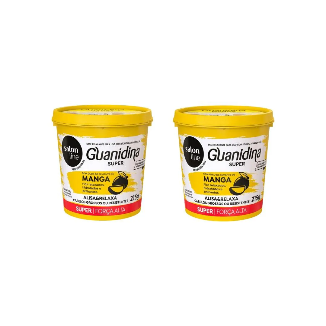 Relaxante Salon Line Manga Guanidina Super 215g - Kit C/2un