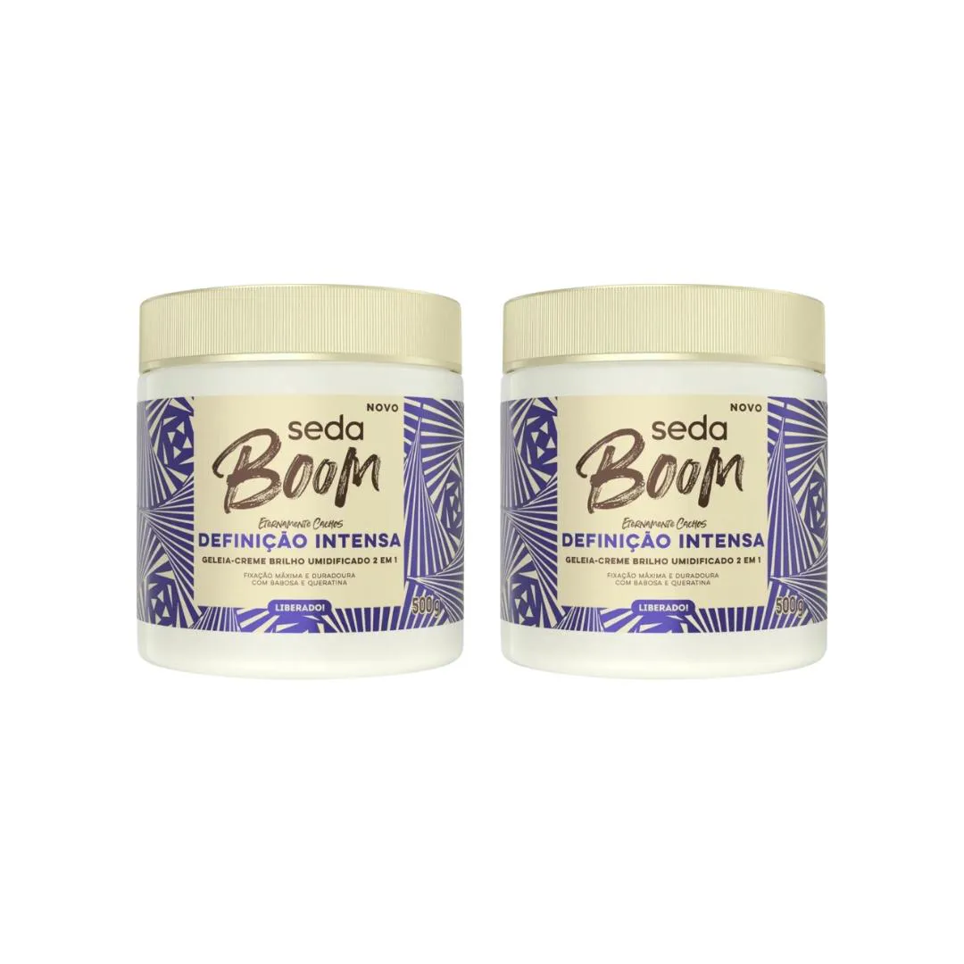 Geleia Seda Boom Definiçao Intensa 500g - Kit C/2un