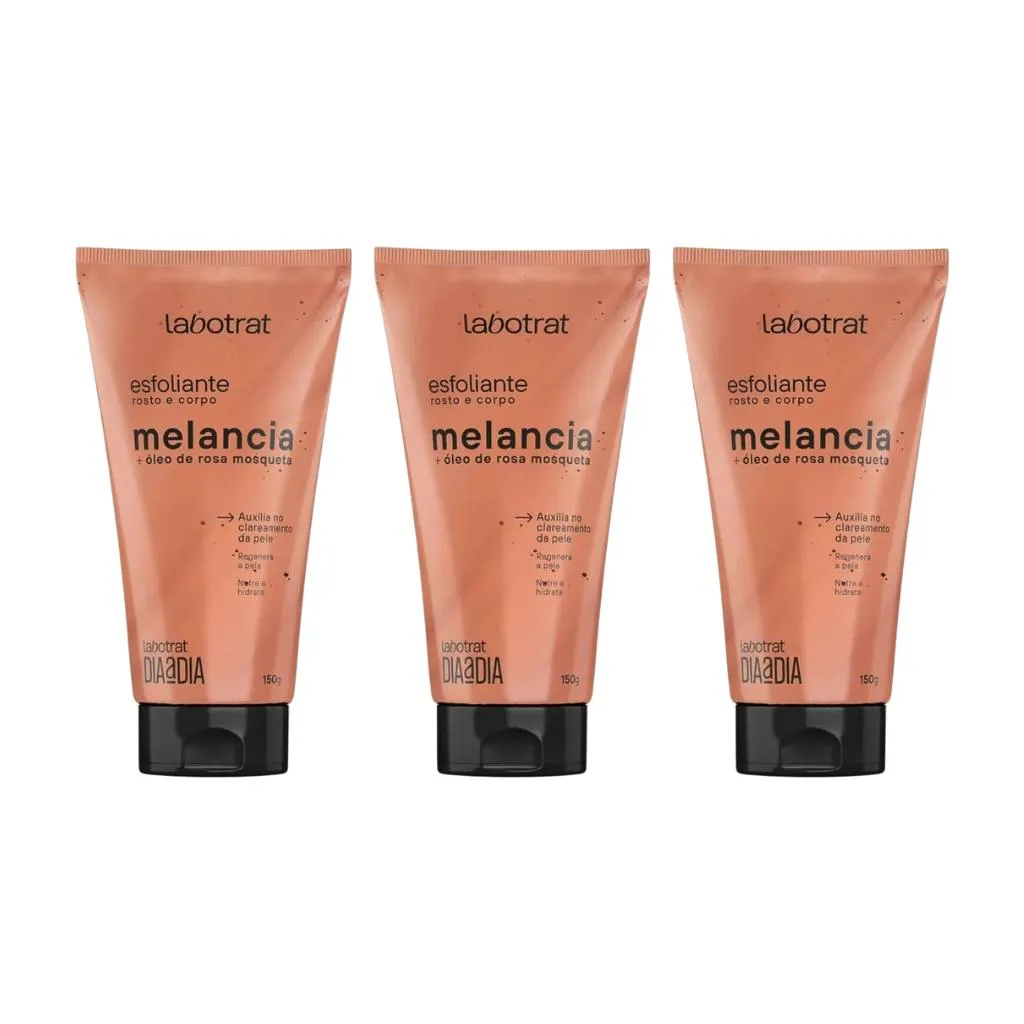 Esfoliante Labotrat Corpo e Rosto 150g Melancia - Kit C/ 3un