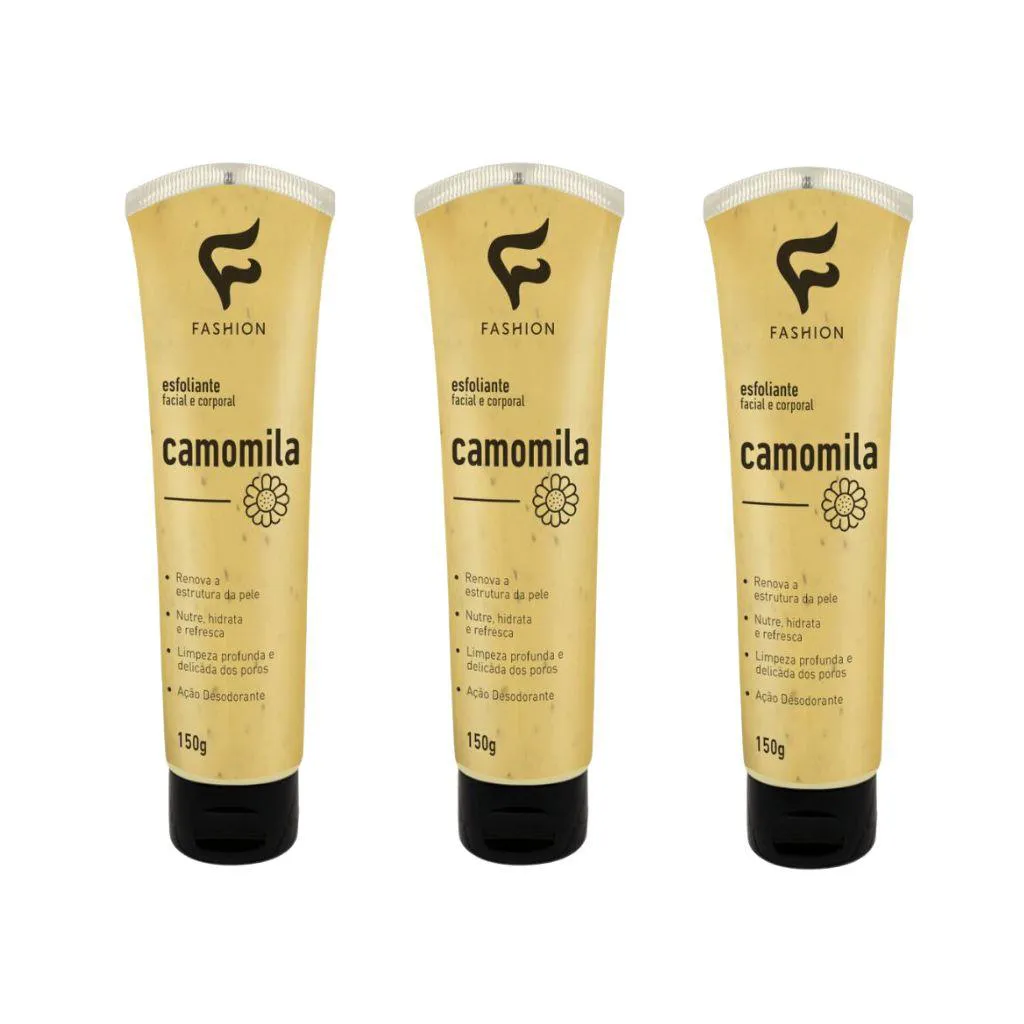 Esfoliante Fashion Facial e Corporal 150g Camomila - 3un