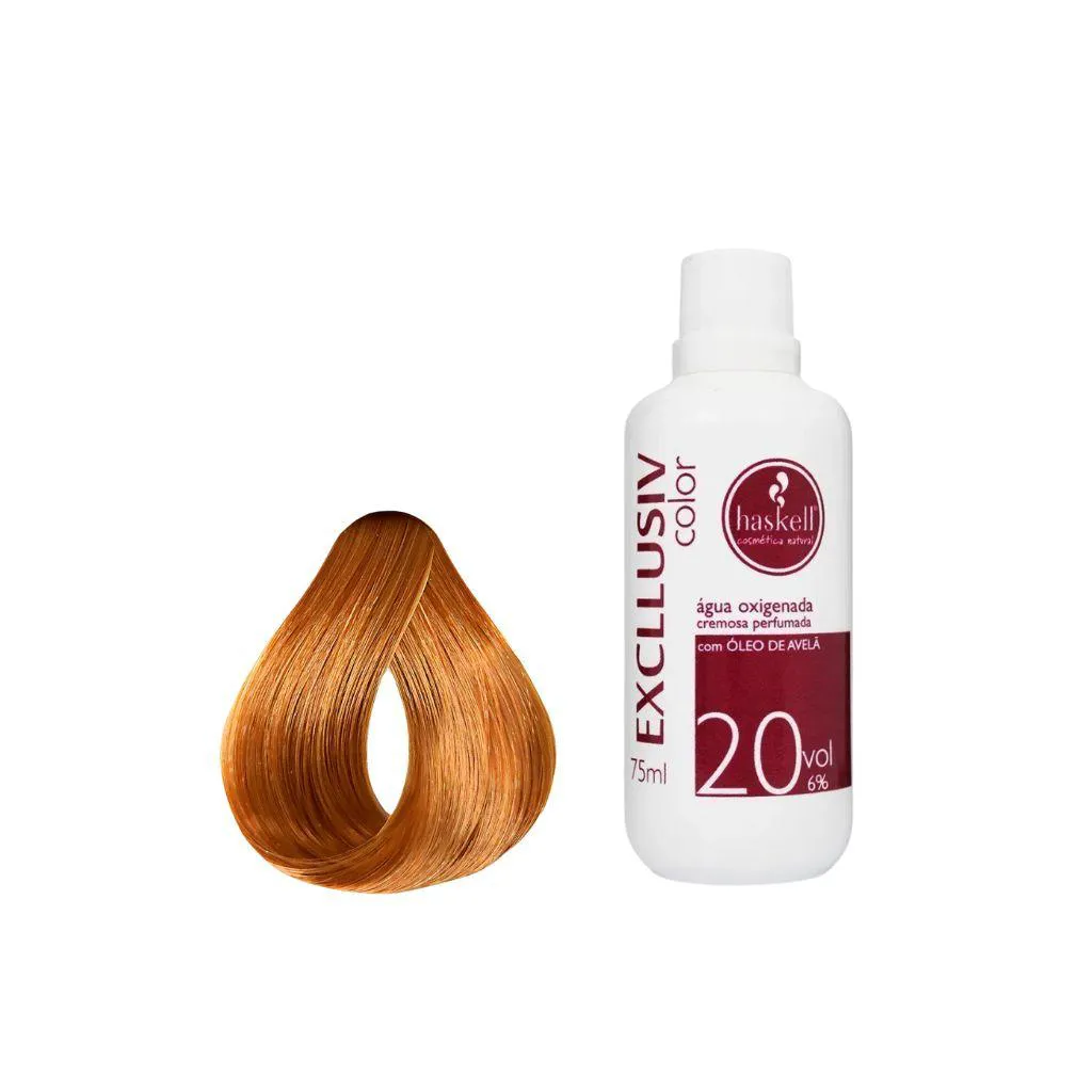 Kit Coloração Haskell Excllusiv 9.34+Água Oxig Haskell 20vol