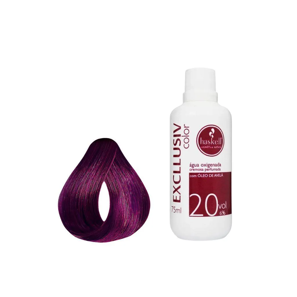 Kit Coloração Haskell Excllusiv 8.26+Água Oxig Haskell 20vol