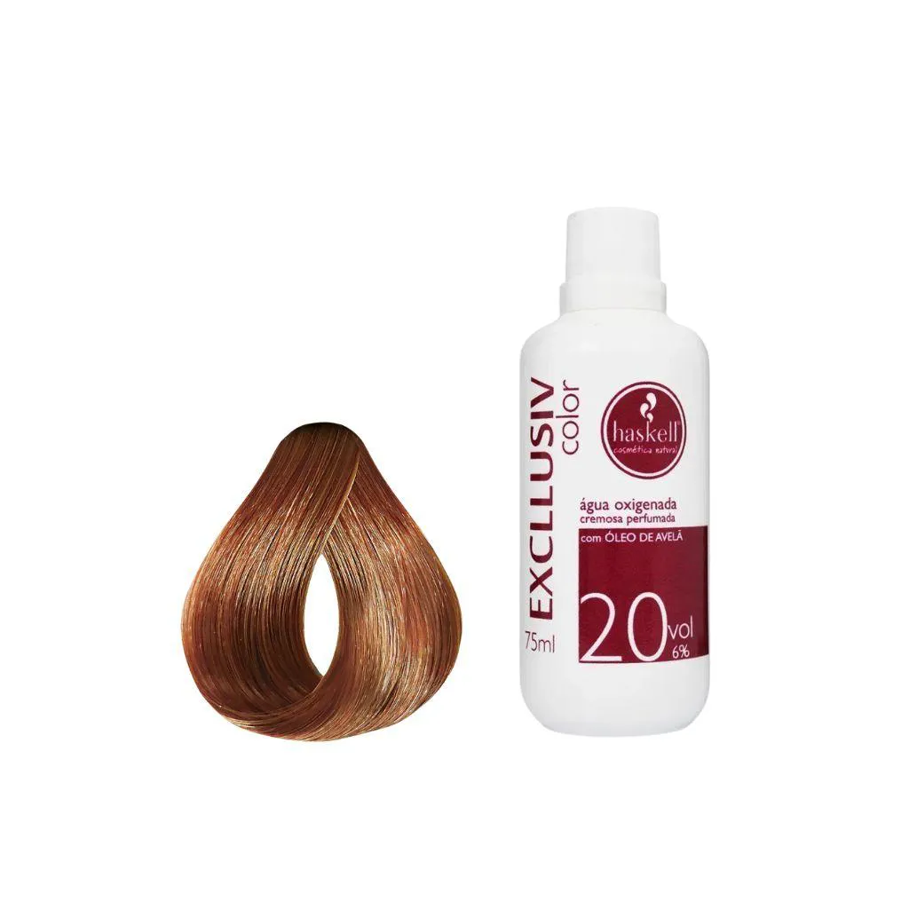 Kit Coloração Haskell Excllusiv 8.34+Água Oxig Haskell 20vol