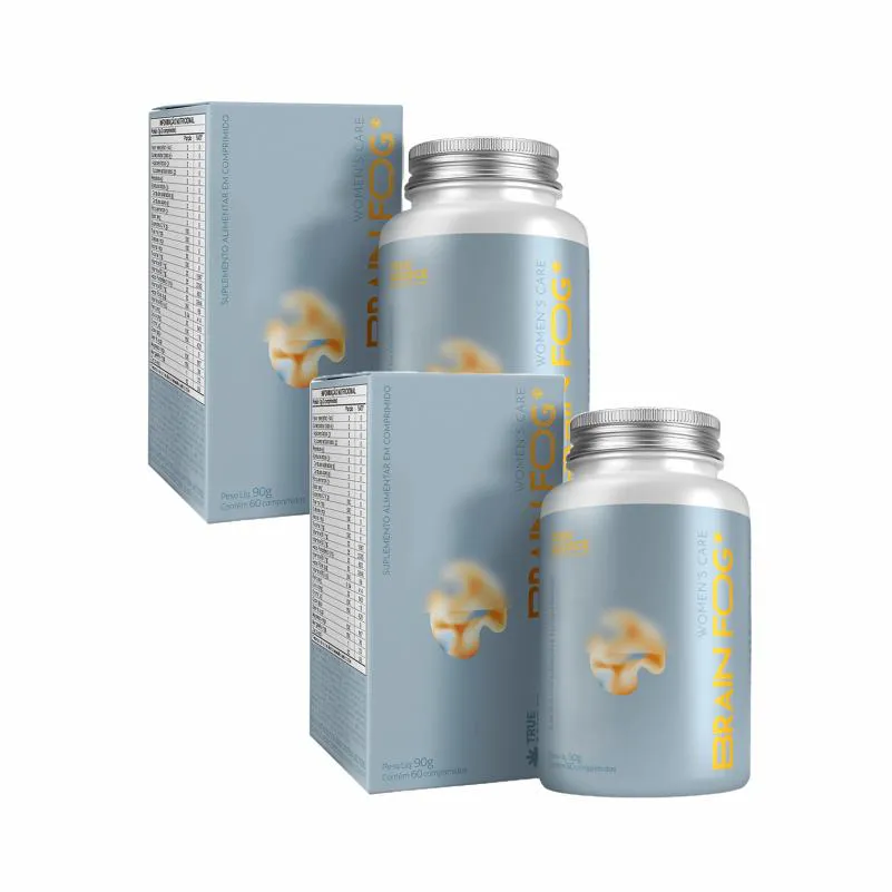 Kit 2X: Women´s Care Brain Fog True Source 60 Comprimidos