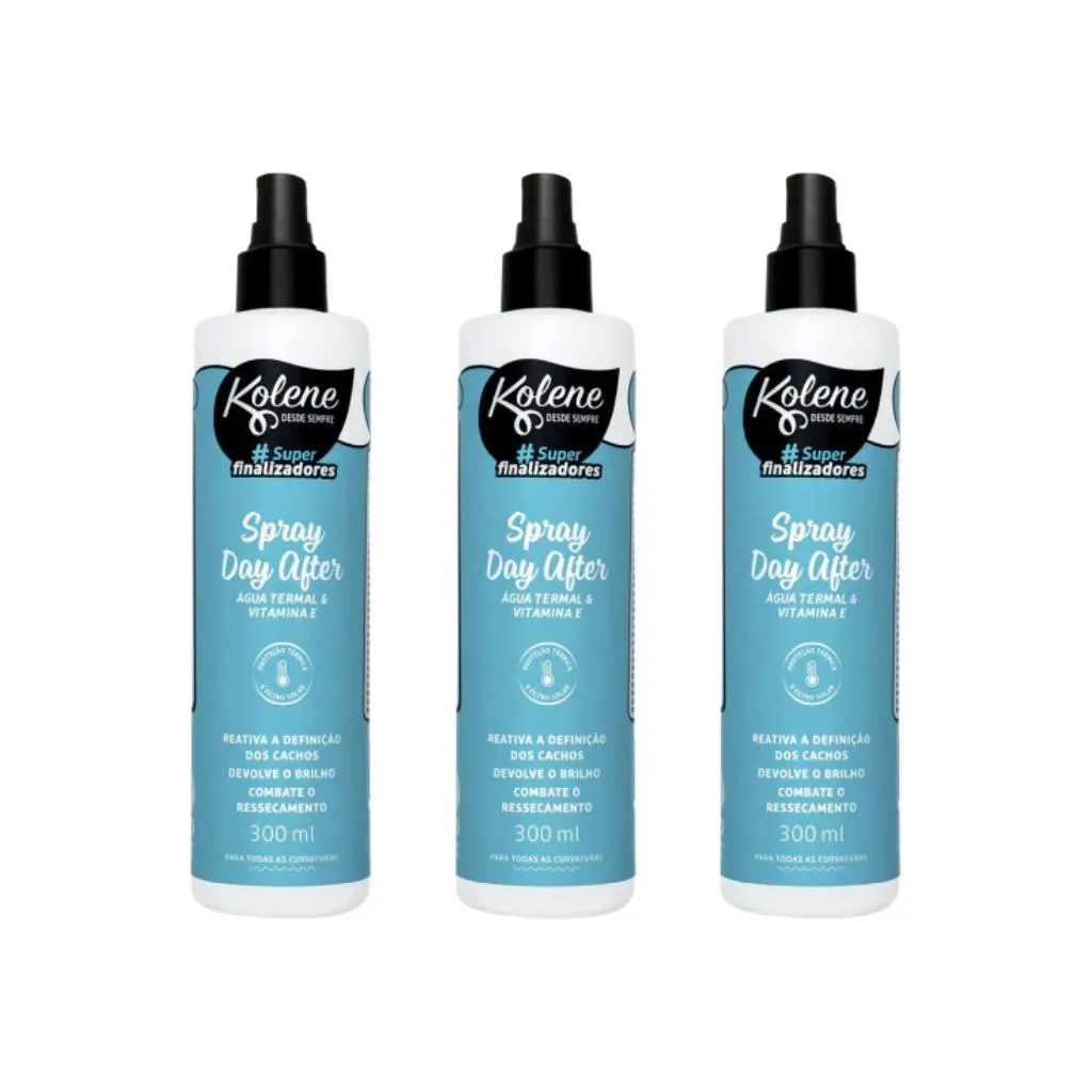 Spray Kolene Day After Superfinalizador 300ml - Kit C/ 3un