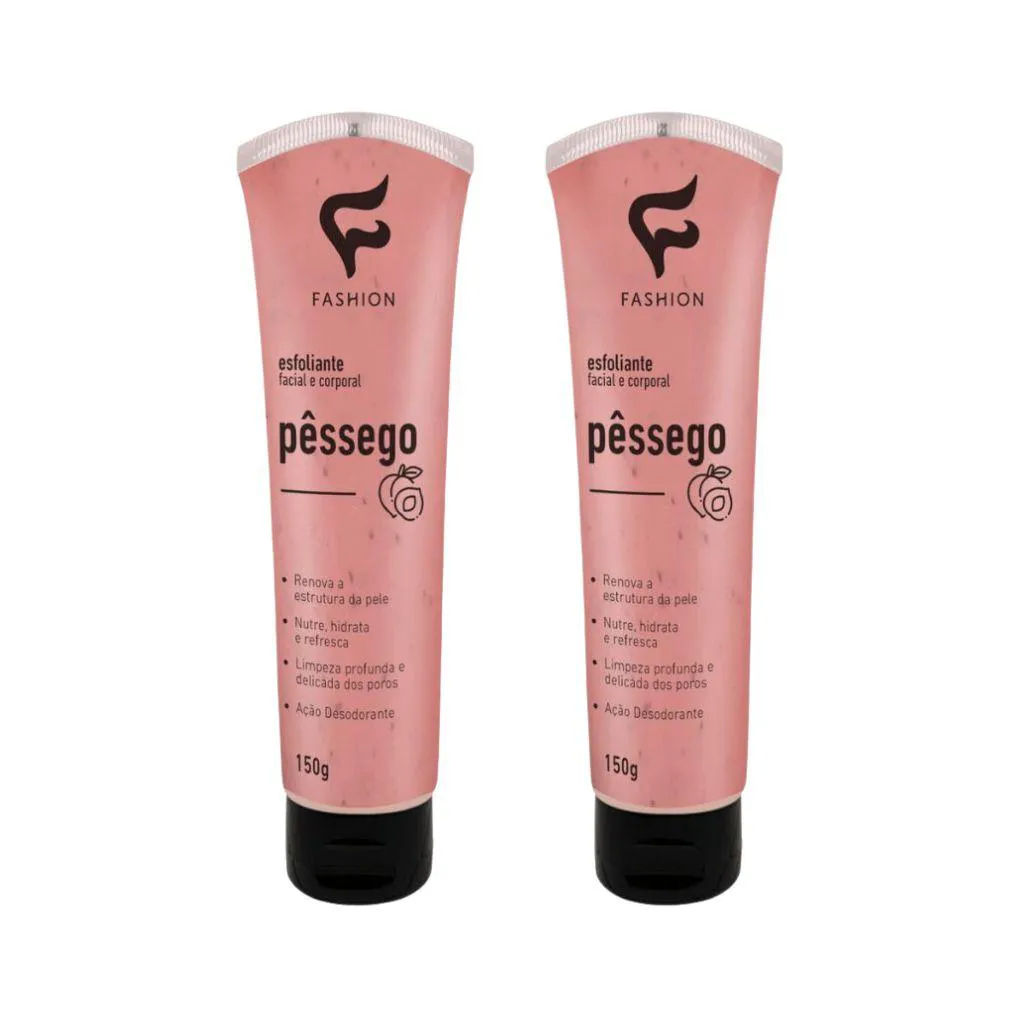 Esfoliante Fashion Facial e Corporal 150g Pessego - 2un