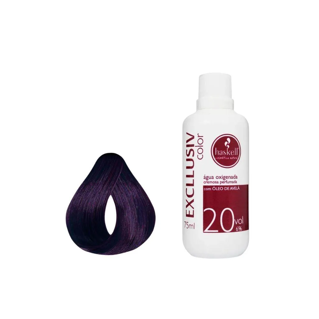 Kit Coloração Haskell Excllusiv 0.2+Água Oxig Haskell 20vol
