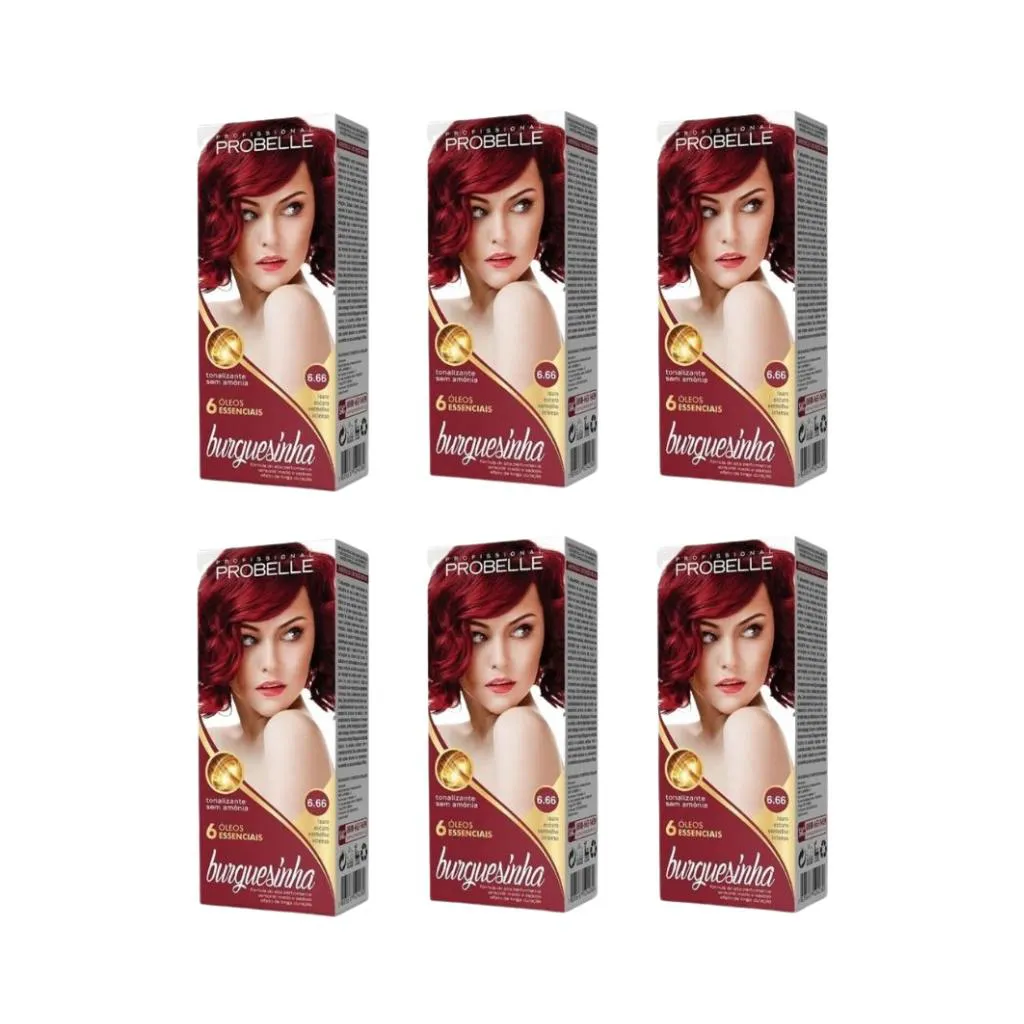 Coloraçao Probelle Burguesinha 6.66 Lou Escuro Ve Int-Kit C/6un
