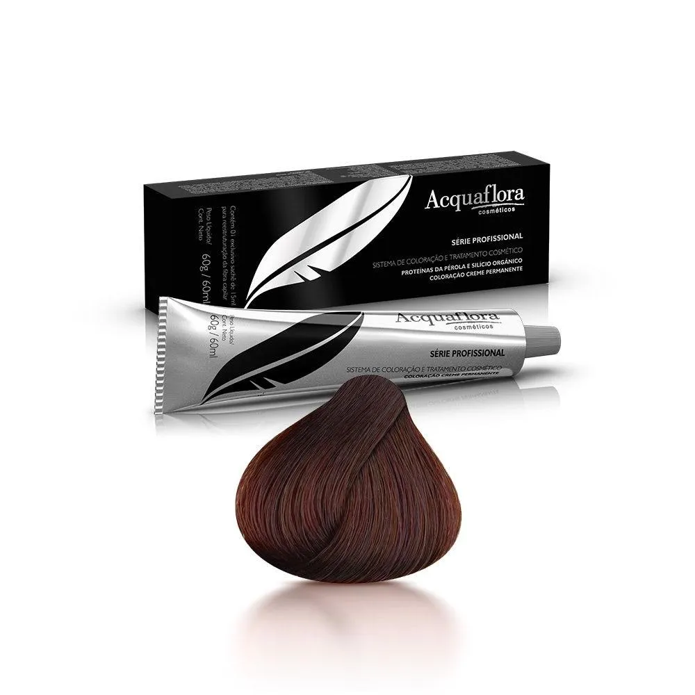 Tintura Acquaflora 4.66 Castanho Natural Vermleho Intenso
