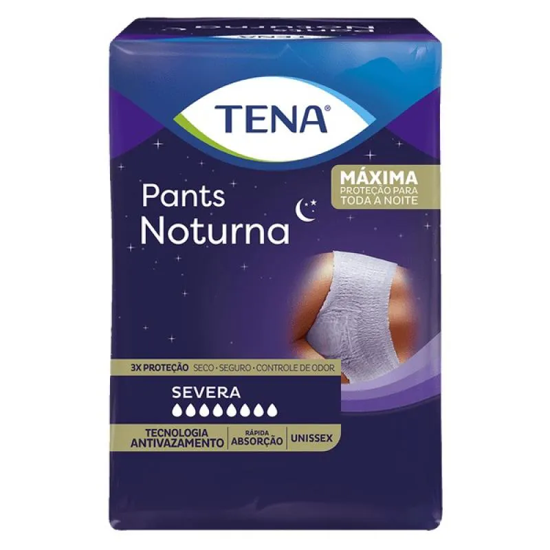 Roupa Intima Descartavel Tena Noturna Pants Tamanho G/EG Fralda Geriatrica Unissex 24 Unidades