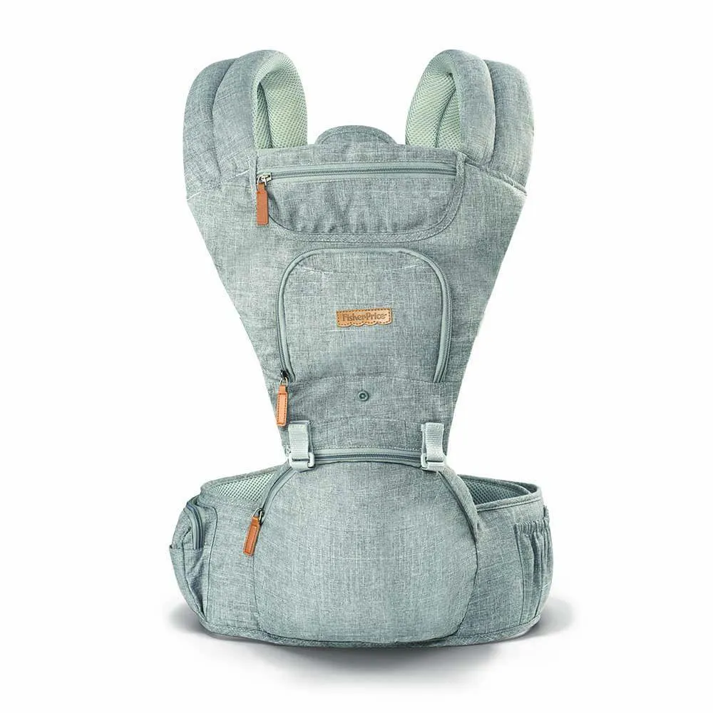 Canguru Para Bebê Fisher Price Cinza Multikids Baby - Bb312