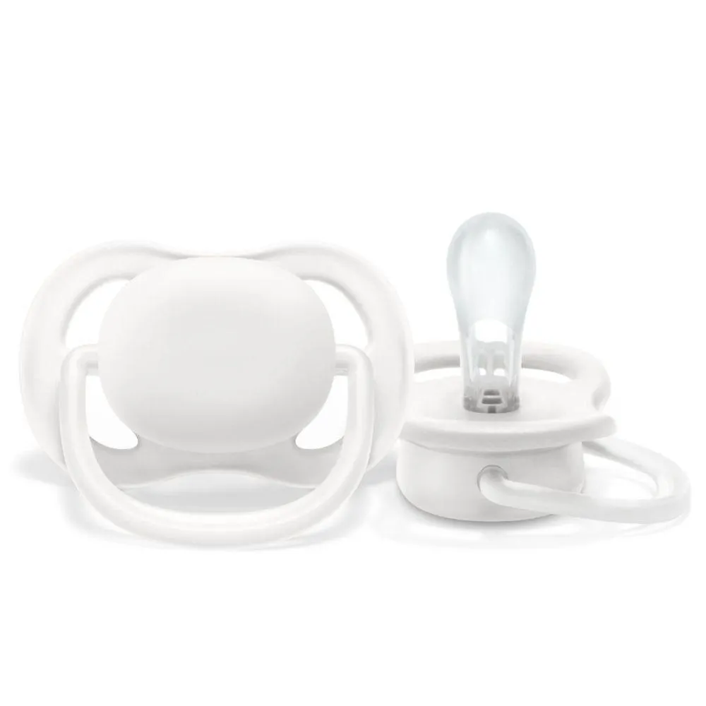 Chupeta Ultra Air Unitaria Branca Lisa 6-18m - Philips Avent