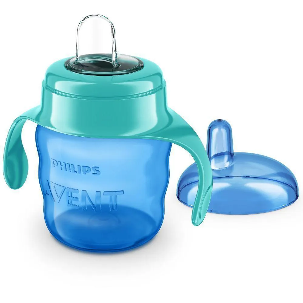 Copo Easy Sip Com Alça 200ml 6m+ Azul Avent - Scf551-05