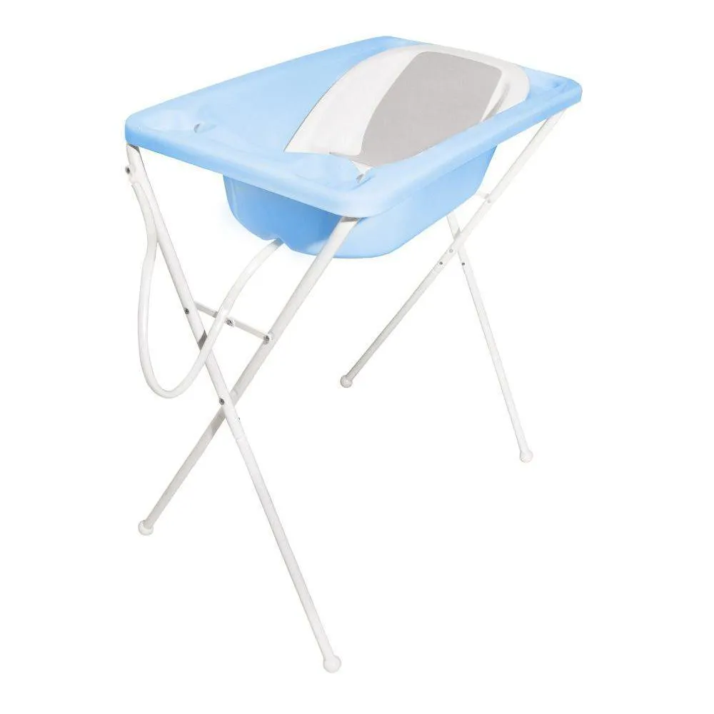 Banheira Bebe Plastica Acqua Trio Azu Pastel Kasa Sofá