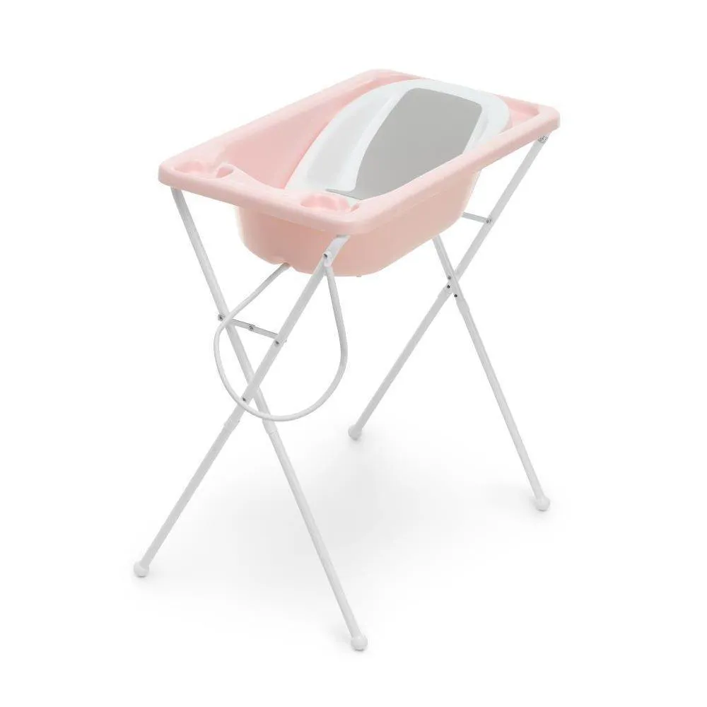 Banheira Bebe Plastica Acqua Trio Rosa Perola Kasa Sofa