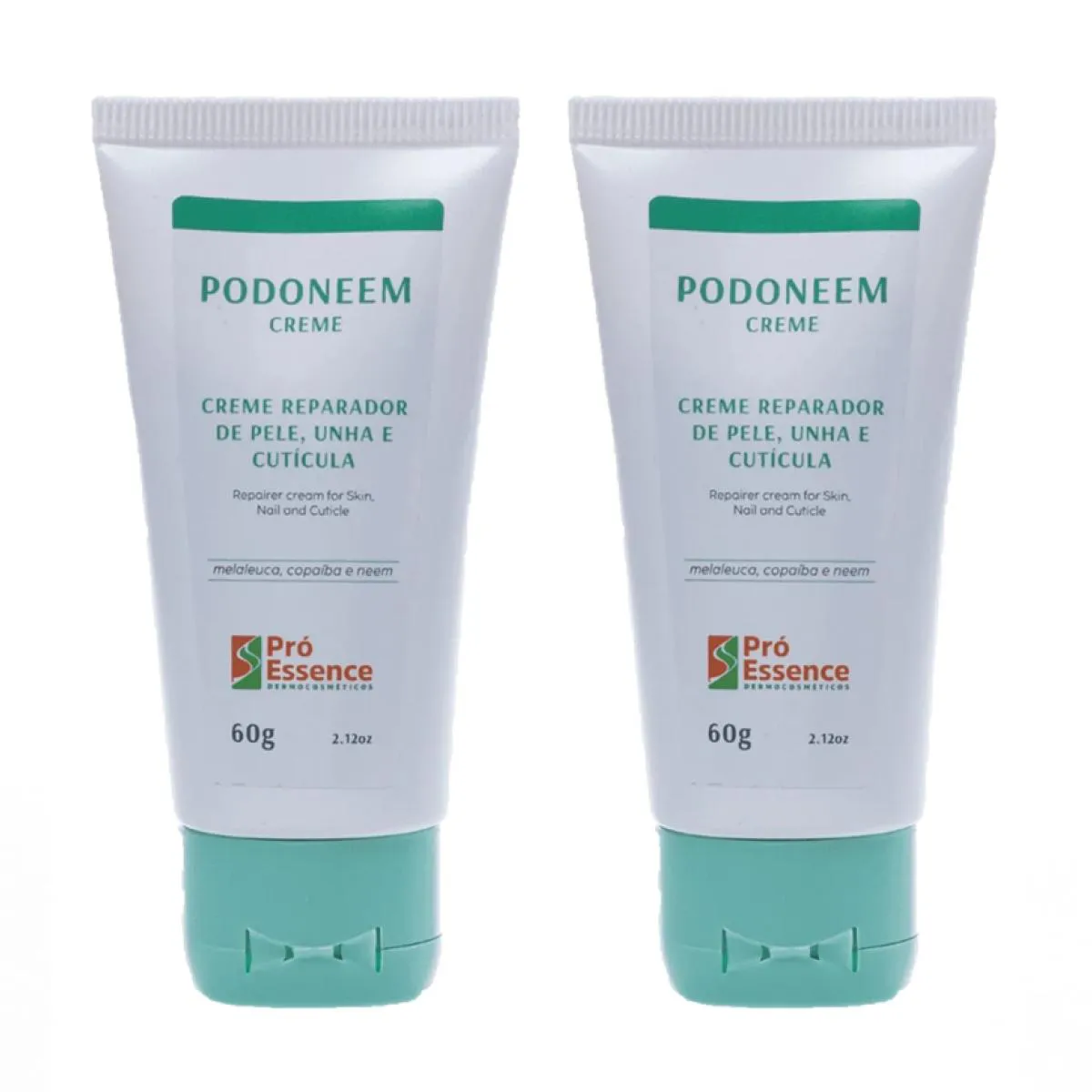 2X Podoneem Creme Reparador de Pele Unha e Cutícula