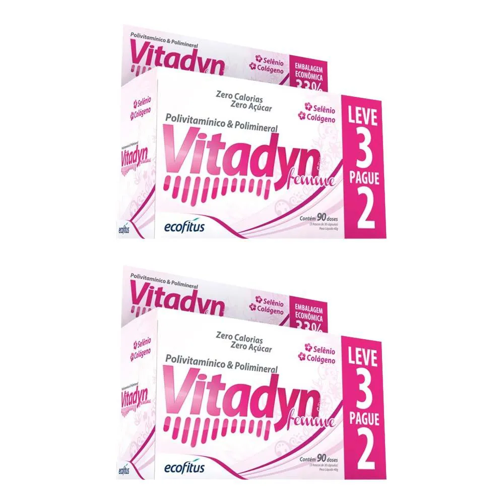 Kit 2 Vitadyn Femme L3/P2 90Cps - Ecofitus