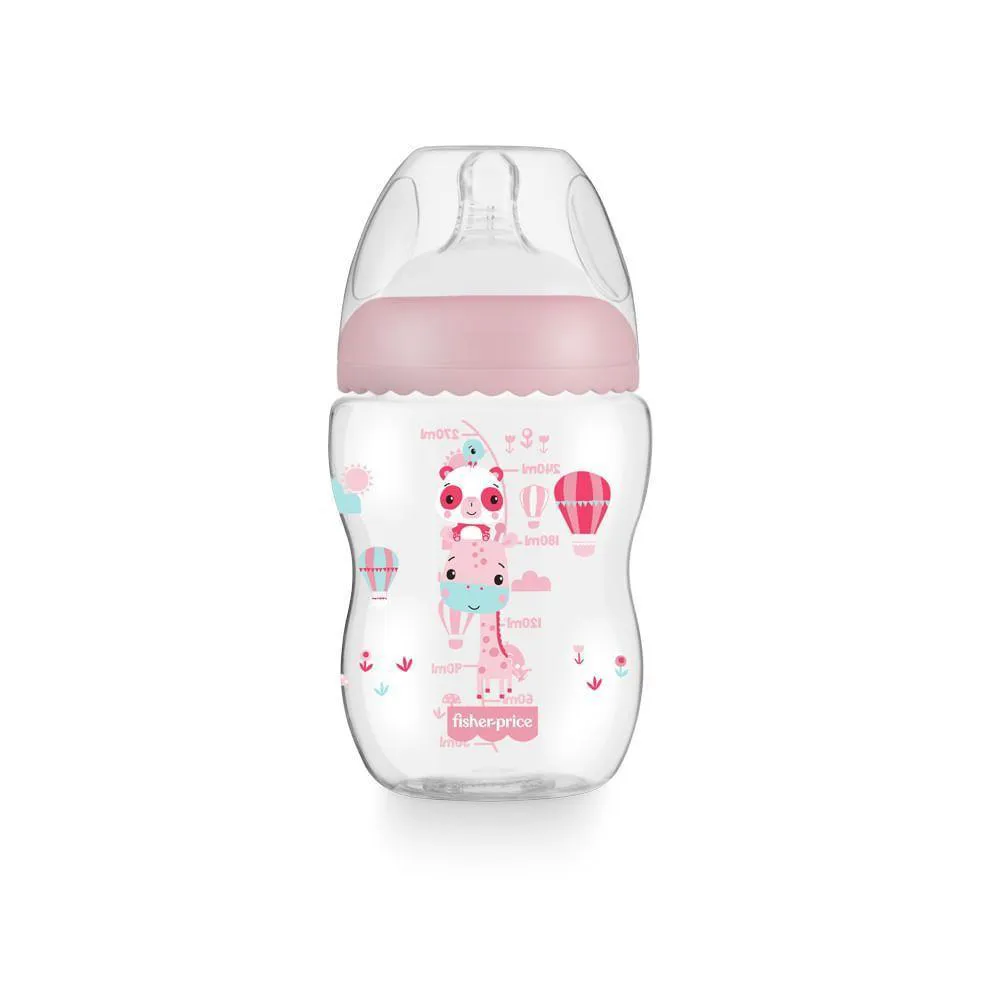 Mamadeira 270ml Rosa Fisher Price