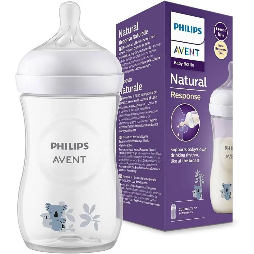 Mamadeira Petala 3.0 260ml - Decorada Coala - Philips Avent