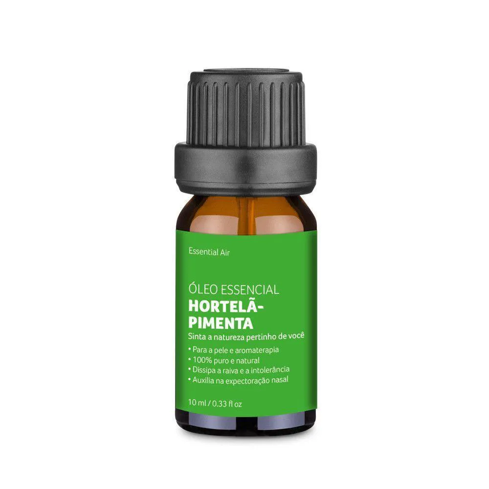 Óleo Essencial De Hortelã E Pimenta Bem-estar 10ml Saúde Hc407 Verde