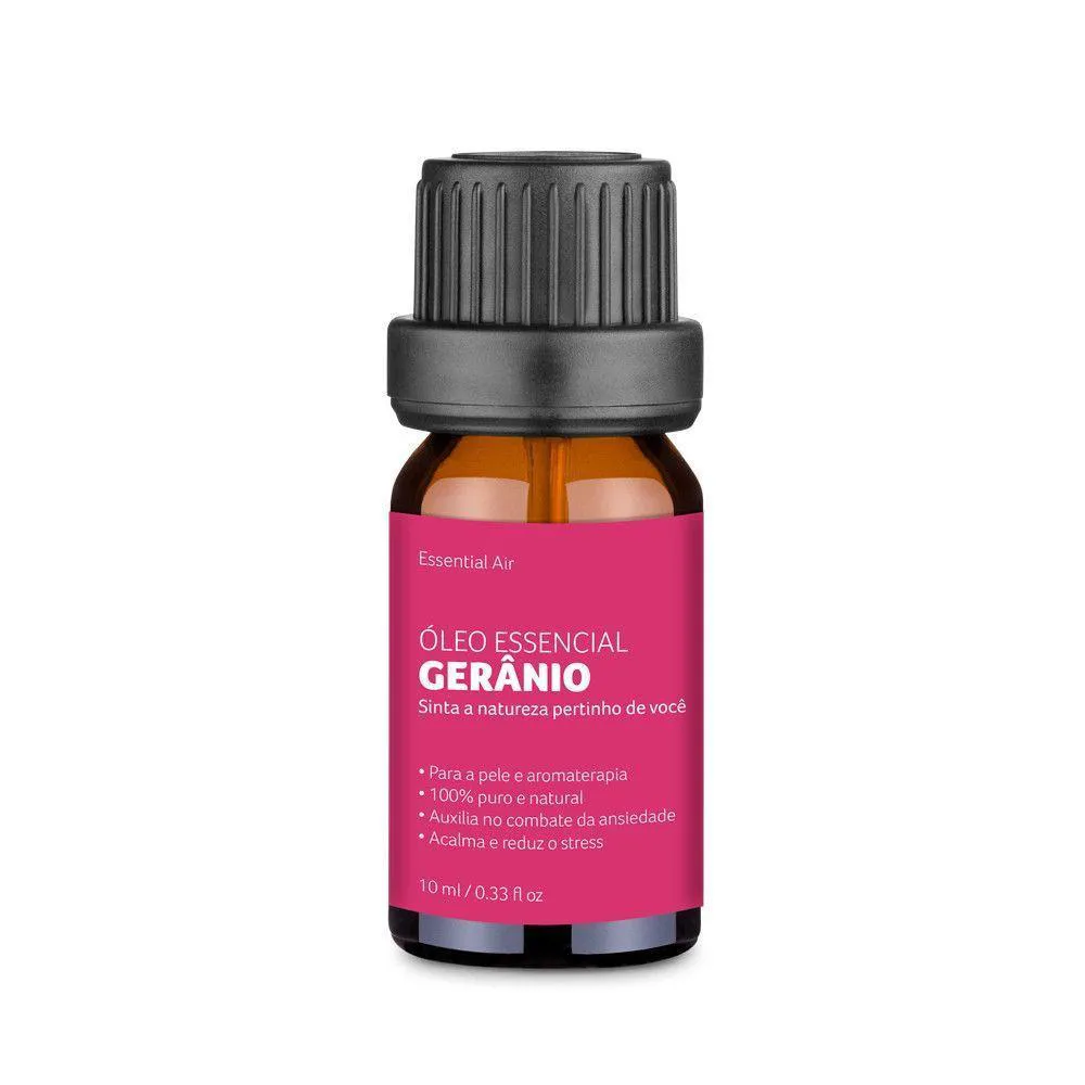 Óleo Essencial De Gerânio Contra Tensão E Ansiedade 10ml Multilaser Saúde - Hc125 Rosa